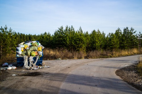 Image of team communicating with a customer during a garden clearance visit