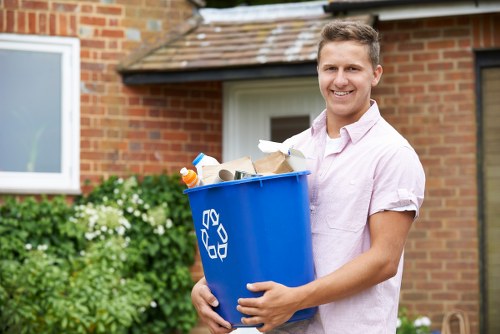 Man and van parked ready to load garden clearance waste in Ilford